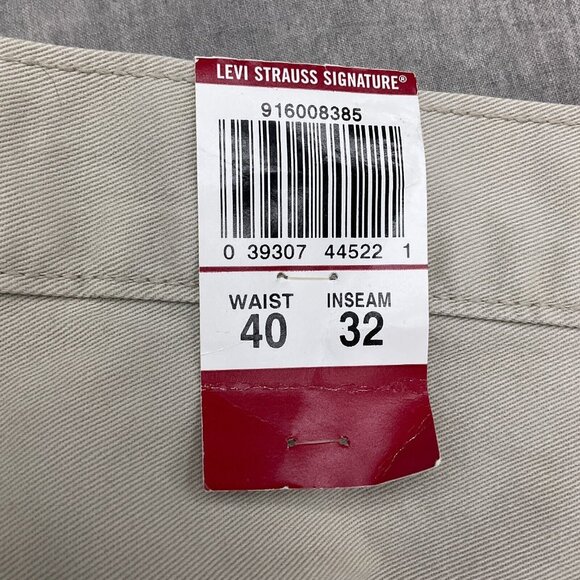Levis Jeans Men 40W x 32L Khaki Loose Carpenter Straight Leg Cotton NWT - Picture 15 of 16